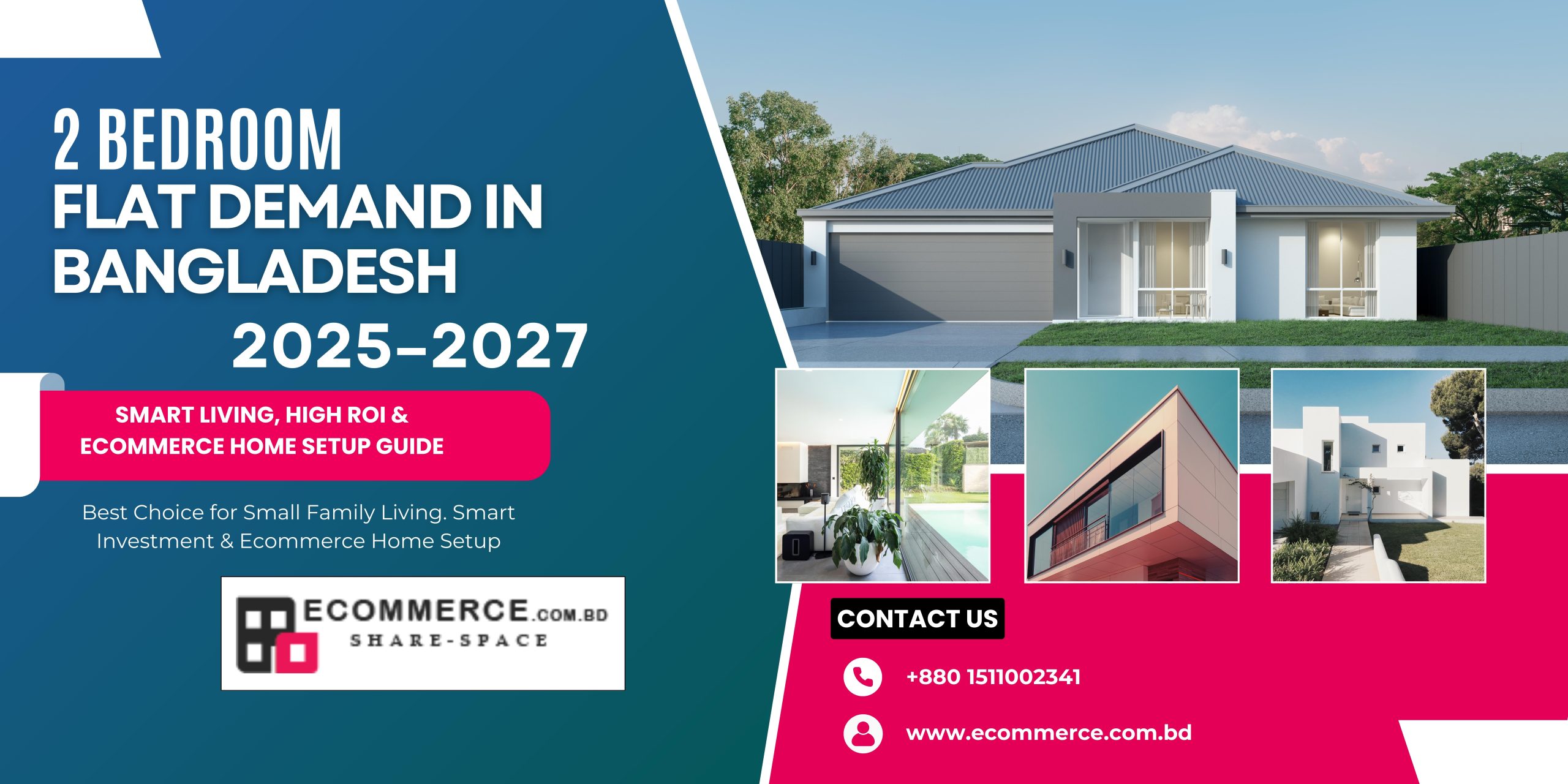 2 Bedroom Flat Demand in Bangladesh 2025–2027: Smart Living, High ROI & Ecommerce Home Setup Guide